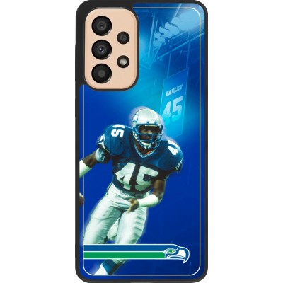 Coque Samsung Galaxy A33 5G - Silicone rigide noir Super Bowl 26 Seattle 1