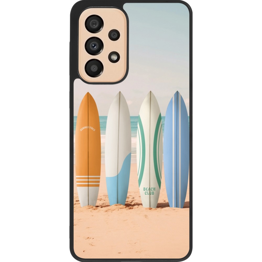Samsung Galaxy A33 5G Case Hülle - Silikon schwarz Summer surfboard 2025