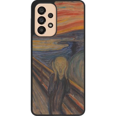 Samsung Galaxy A33 5G Case Hülle - Silikon schwarz Kunstbild - Der Schrei - Edvard Munch