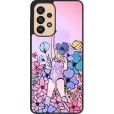 Samsung Galaxy A33 5G Case Hülle - Silikon schwarz Taylor Swift Sketch - Pink