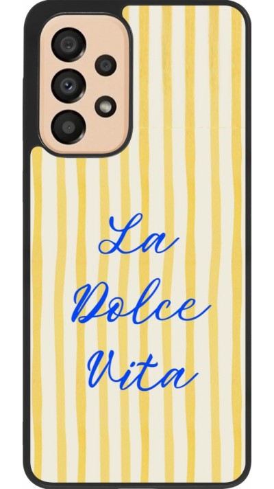 Coque Samsung Galaxy A33 5G - Silicone rigide noir The good life 2026