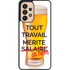 Hülle Samsung Galaxy A33 5G - Silikon schwarz Tout travail mérite sa bière
