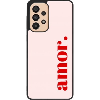Samsung Galaxy A33 5G Case Hülle - Silikon schwarz Valentine 2024 amor