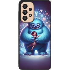 Coque Samsung Galaxy A33 5G - Silicone rigide noir Valentine 2024 Fluffy Love