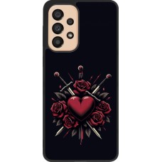 Samsung Galaxy A33 5G Case Hülle - Silikon schwarz Valentine 2024 gothic love