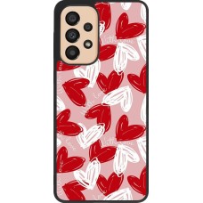 Samsung Galaxy A33 5G Case Hülle - Silikon schwarz Valentine 2024 with love heart