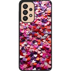 Samsung Galaxy A33 5G Case Hülle - Silikon schwarz Valentin 2025 Konfetti