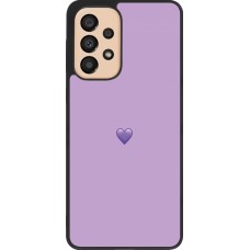 Samsung Galaxy A33 5G Case Hülle - Silikon schwarz Valentine 2023 purpule single heart