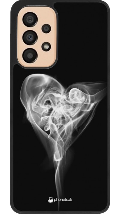 Hülle Samsung Galaxy A33 5G - Silikon schwarz Valentine 2022 Black Smoke