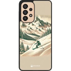 Samsung Galaxy A33 5G Case Hülle - Silikon schwarz Vintage Skiberg