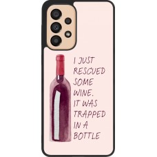 Samsung Galaxy A33 5G Case Hülle - Silikon schwarz I just rescued some wine