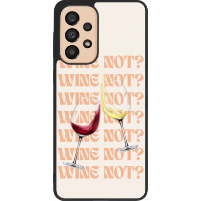 Samsung Galaxy A33 5G Case Hülle - Silikon schwarz Wine not