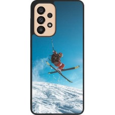 Samsung Galaxy A33 5G Case Hülle - Silikon schwarz Winter 22 Ski Jump