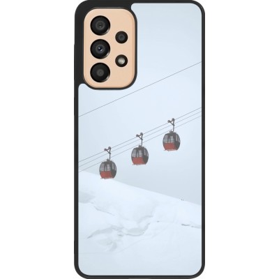 Samsung Galaxy A33 5G Case Hülle - Silikon schwarz Winter 22 ski lift