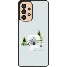 Coque Samsung Galaxy A33 5G - Silicone rigide noir Winter 25 Cosy House