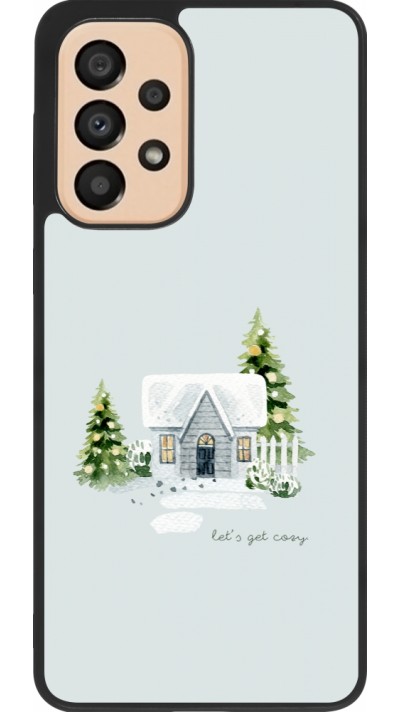 Coque Samsung Galaxy A33 5G - Silicone rigide noir Winter 25 Cosy House