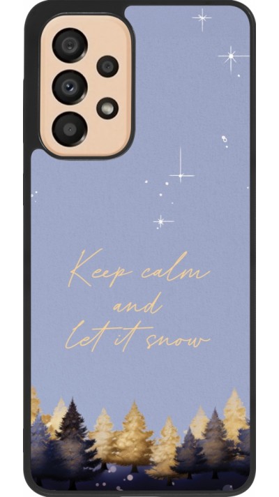 Coque Samsung Galaxy A33 5G - Silicone rigide noir Winter 25 Winter illustration of trees