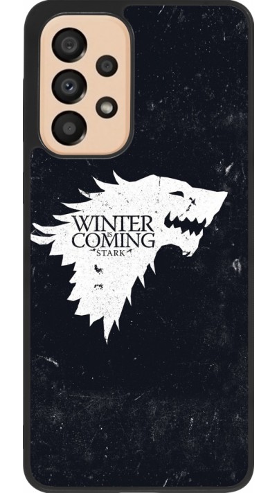 Samsung Galaxy A33 5G Case Hülle - Silikon schwarz Winter is coming Stark