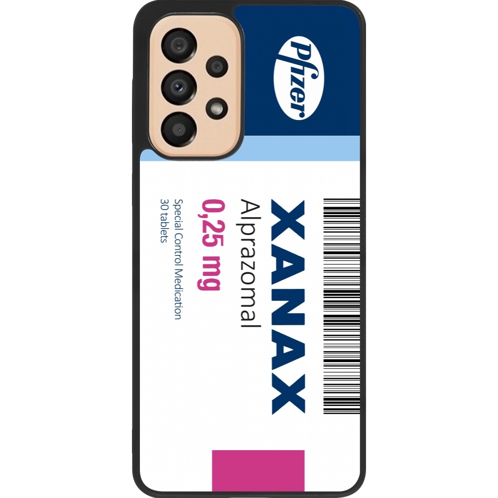 Coque Samsung Galaxy A33 5G - Silicone rigide noir Xanax Alprazolam 2025