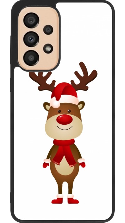 Coque Samsung Galaxy A33 5G - Silicone rigide noir Christmas 22 reindeer