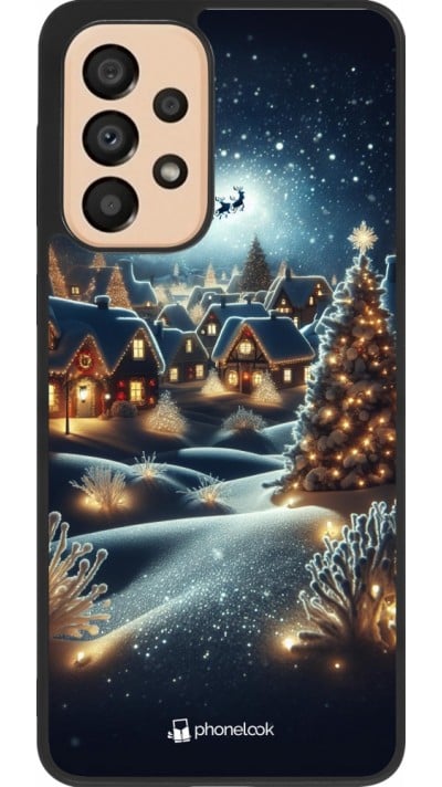 Coque Samsung Galaxy A33 5G - Silicone rigide noir Noël 2023 Christmas is Coming