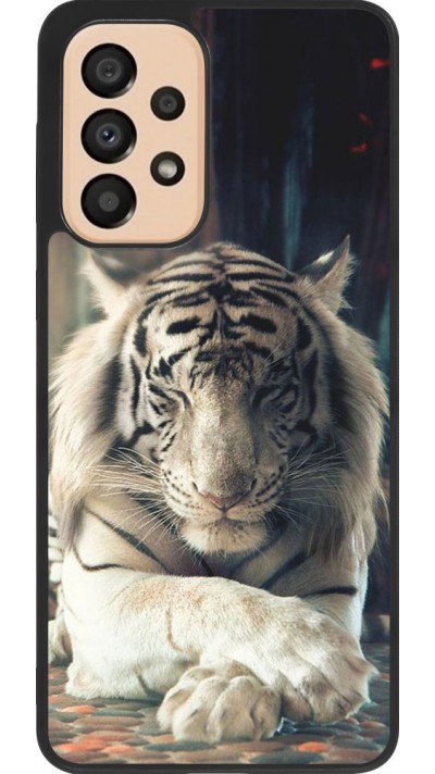 Hülle Samsung Galaxy A33 5G - Silikon schwarz Zen Tiger