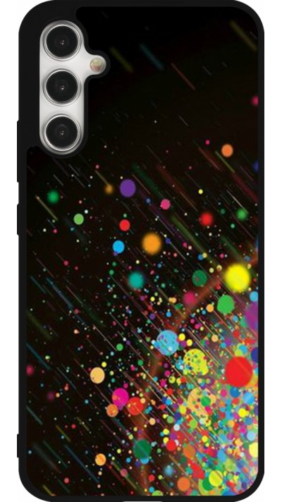 Samsung Galaxy A34 5G Case Hülle - Silikon schwarz Abstract Bubble Lines