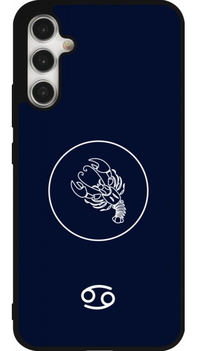 Coque Samsung Galaxy A34 5G - Silicone rigide noir Astrologie Cancer