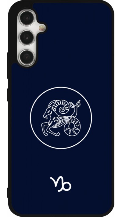 Coque Samsung Galaxy A34 5G - Silicone rigide noir Astrologie Capricorne