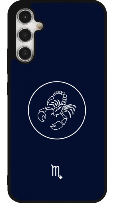 Coque Samsung Galaxy A34 5G - Silicone rigide noir Astrologie Scorpion