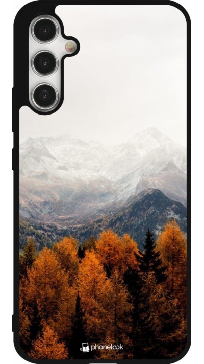 Coque Samsung Galaxy A34 5G - Silicone rigide noir Autumn 21 Forest Mountain