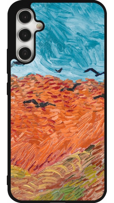 Samsung Galaxy A34 5G Case Hülle - Silikon schwarz Autumn 22 Van Gogh style