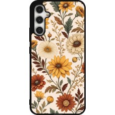 Coque Samsung Galaxy A34 5G - Silicone rigide noir Autumn 25 Flower pattern