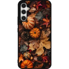 Coque Samsung Galaxy A34 5G - Silicone rigide noir Autumn 25 Pumpkin