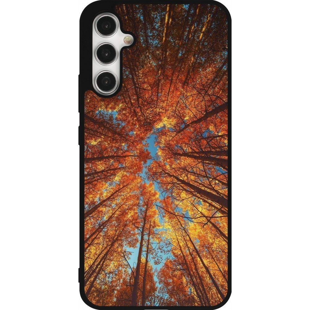Coque Samsung Galaxy A34 5G - Silicone rigide noir Autumn 25 Trees
