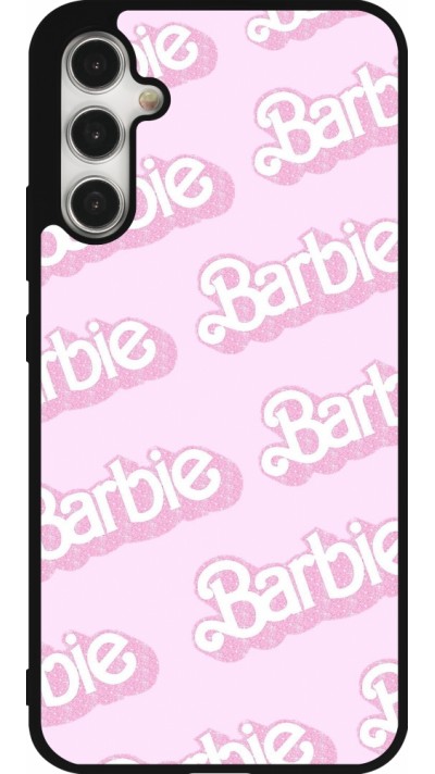 Samsung Galaxy A34 5G Case Hülle - Silikon schwarz Barbie light pink pattern