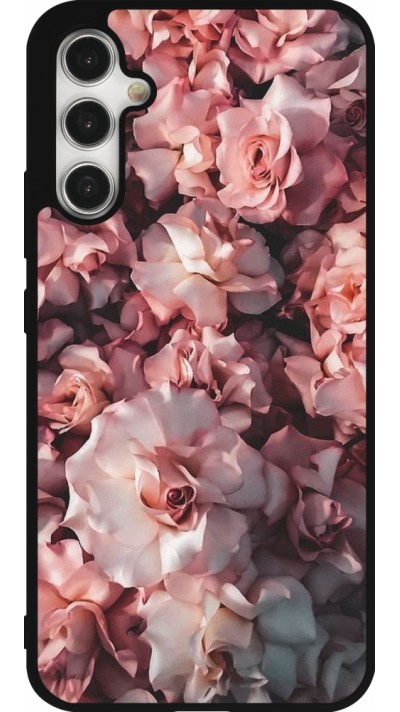 Samsung Galaxy A34 5G Case Hülle - Silikon schwarz Beautiful Roses