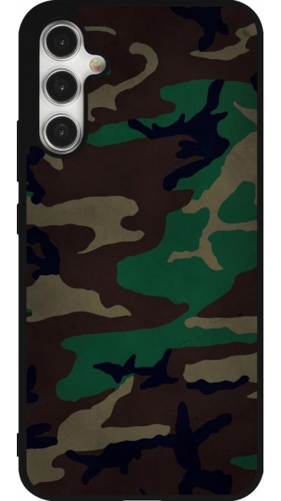 Samsung Galaxy A34 5G Case Hülle - Silikon schwarz Camouflage 3