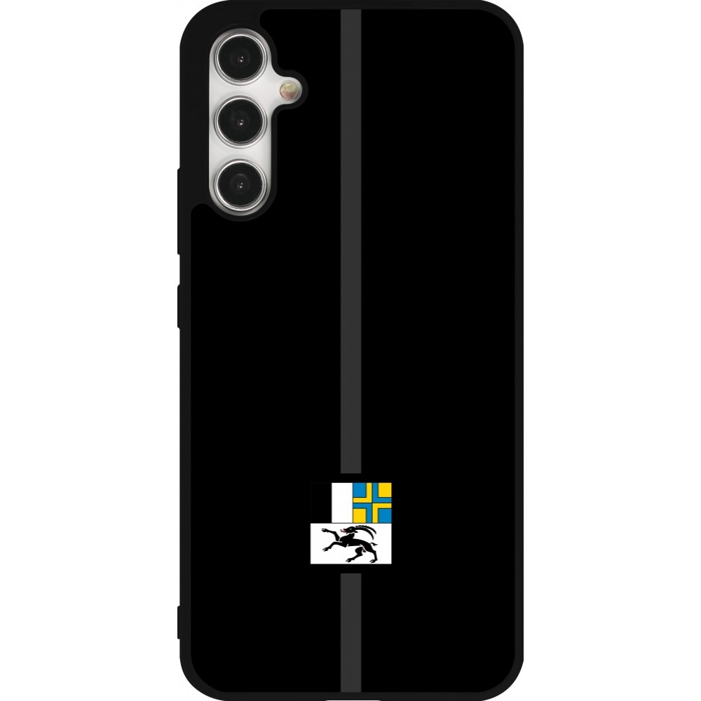 Coque Samsung Galaxy A34 5G - Silicone rigide noir Canton GR noir