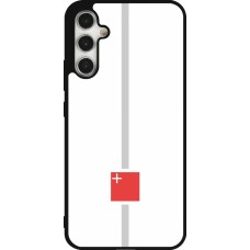 Coque Samsung Galaxy A34 5G - Silicone rigide noir Canton SZ blanc