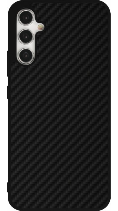 Samsung Galaxy A34 5G Case Hülle - Silikon schwarz Carbon Basic