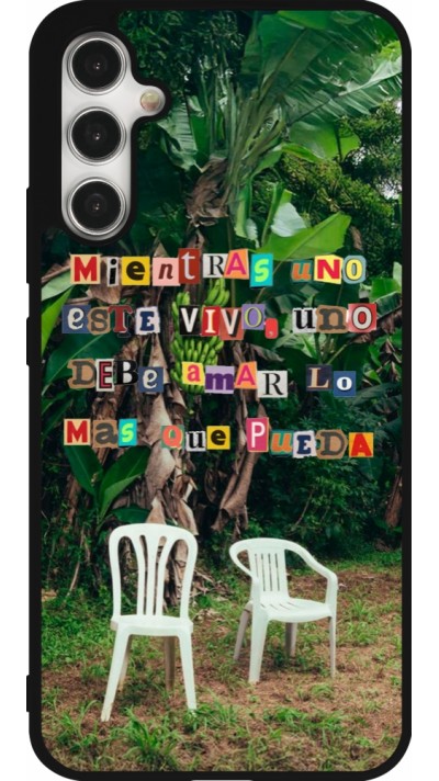 Coque Samsung Galaxy A34 5G - Silicone rigide noir Chairs DTMF