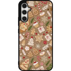 Coque Samsung Galaxy A34 5G - Silicone rigide noir Christmas 25 Pattern Ginger Cookie