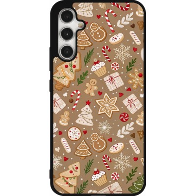 Coque Samsung Galaxy A34 5G - Silicone rigide noir Christmas 25 Pattern Ginger Cookie