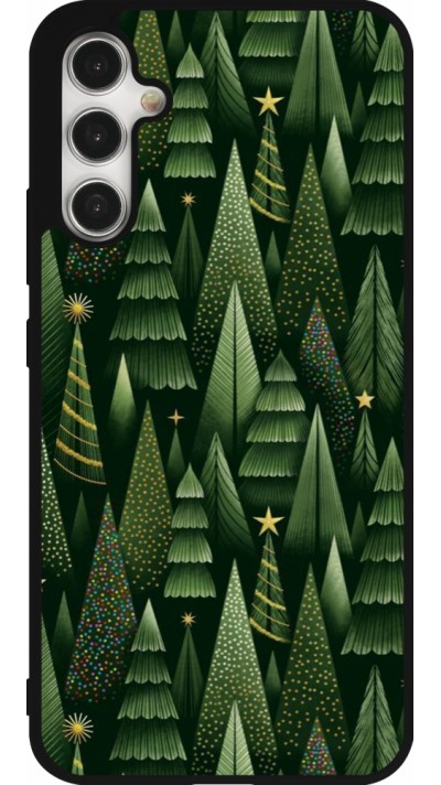 Coque Samsung Galaxy A34 5G - Silicone rigide noir Christmas 25 Pattern Xmas Tree