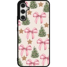 Coque Samsung Galaxy A34 5G - Silicone rigide noir Christmas 25 Vintage Ribbons