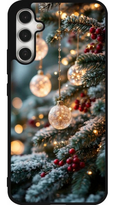 Coque Samsung Galaxy A34 5G - Silicone rigide noir Christmas 25 Xmas Decorated Tree