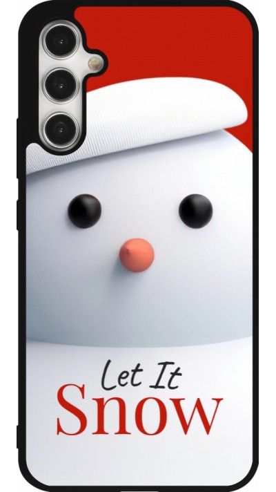 Coque Samsung Galaxy A34 5G - Silicone rigide noir Christmas 25 Xmas Snowman