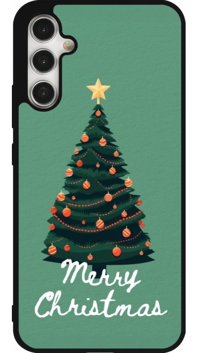 Coque Samsung Galaxy A34 5G - Silicone rigide noir Christmas 25 Xmas Tree