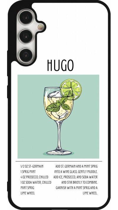 Samsung Galaxy A34 5G Case Hülle - Silikon schwarz Cocktail Rezept Hugo
